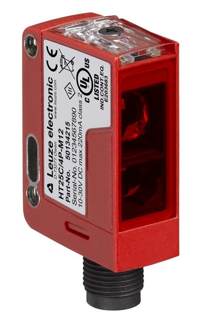 LEUZE 50139701 - Läpivalaiseva valosähköinen anturi vastaanotin 0-30m punainen 10-30V 2xPNP 4-johdin IP67/IP69K LE25C/4P