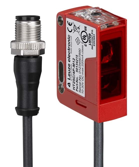 LEUZE 50139688 - Läpivalaiseva valosähköinen anturi lähetin 0-30m punainen 10-30V M12 IP67/IP69K LS25C/XX-200-M12