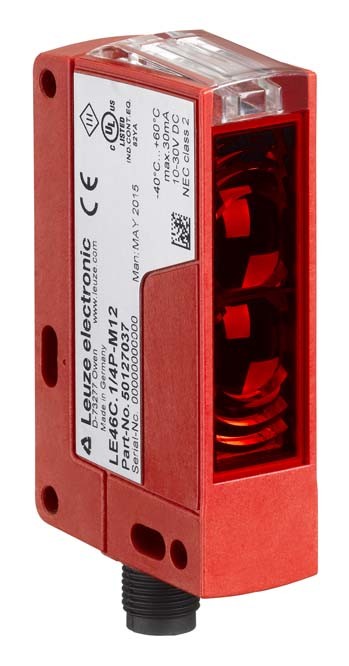 [50127036] LEUZE 50127036 - Läpivalaiseva valosähköinen anturi vastaanotin 0-150m punainen 10-30V 2xNPN M12 IP67/IP69K LE46C/2N-M12