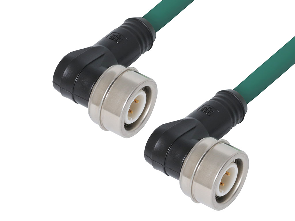 MOLEX 1204061039 Ultra-Lock 2.0 (M12) 4-napainen Uros-Uros Teal 5.0m EtherNet