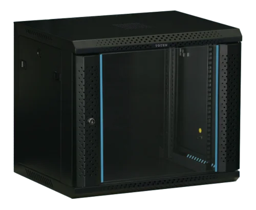 TOTEN 19-W6409 - 19" Seinäkaappi 9U 600x450mm musta