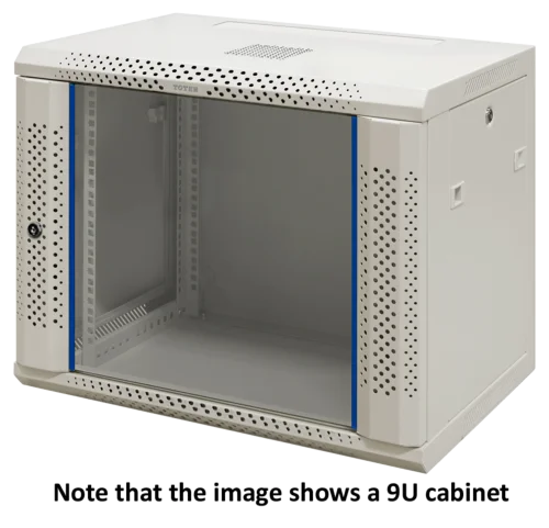 TOTEN 19-W6412V - 19" Seinäkaappi 12U 600x450mm valkoinen