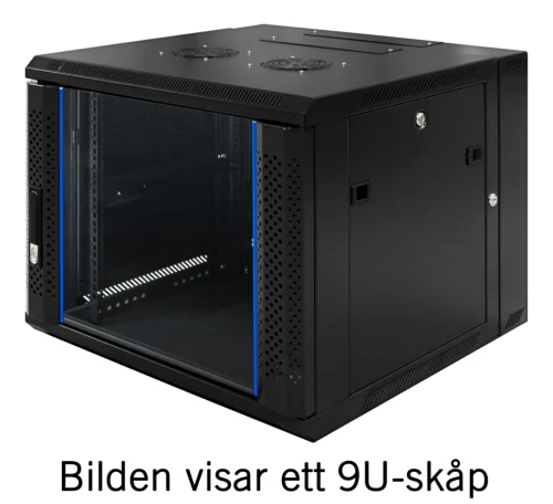 [19-Z6612] TOTEN 19-Z6612 - System Z 19" Seinäkaappi 12U 600x600mm max 60kg musta
