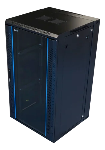 [19-Z6622] TOTEN 19-Z6622 - 19” Seinäkaappi 22U 600×600mm musta