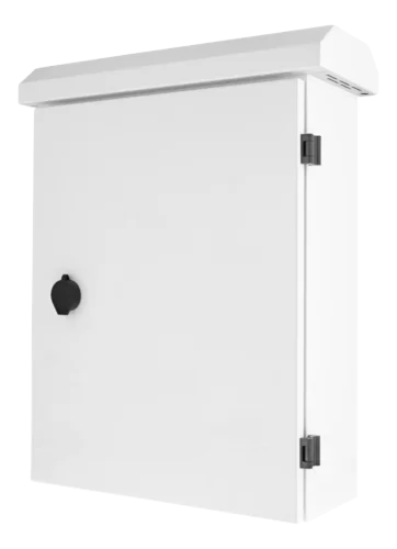 DELTACO CB-3545 - Lukittava seinäkaappi 350x140x450mm IP55 valkoinen