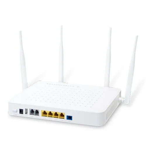 [GPN-400ACV] PLANET GPN-400ACV - Laajakaistareititin Langaton a/b/g/n/ac 2.4GHz ja 5GHz 2xRJ11, 4xRJ45, 1x USB, GPON