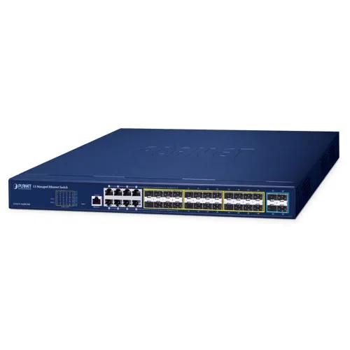 [GS-6311-16S8C4XR] PLANET GS-6311-16S8C4XR - Hallittu Ethernet-kytkin L3 16-porttinen 100/1000X SFP + 8-porttinen Gigabit TP/SFP + 4-porttinen 10G SFP+
