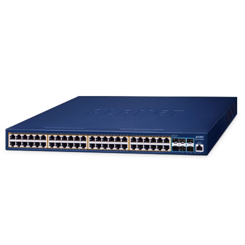 PLANET GS-6311-48P6X - Ethernet-kytkin L3 48-porttinen 10/100/1000T 802.3at PoE + 6-porttinen 10G SFP+ Hallittu