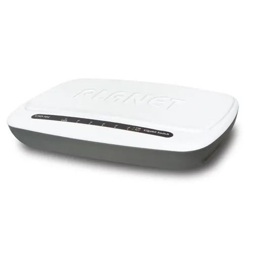 [GSD-504] PLANET GSD-504 - Ethernet-kytkin 5-porttinen 10/100/1000Mbps Gigabit (Ulkoinen virtalähde)