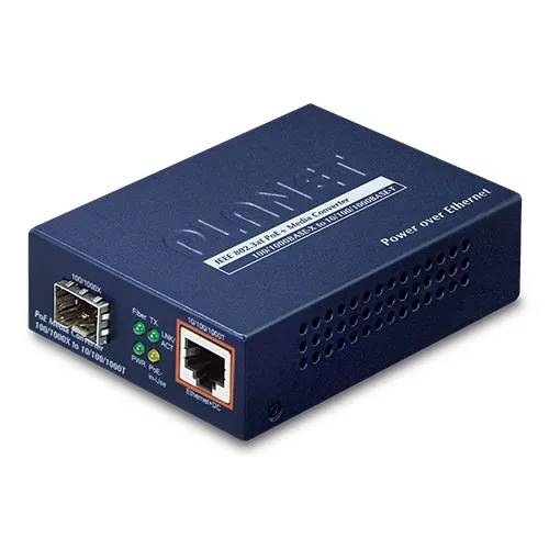 PLANET GTP-805A - Mediamuunnin 100Mb/1000Mb BASE-X SFP Kuitu 10Mb/100Mb/1000Mb BASE-T Kupari