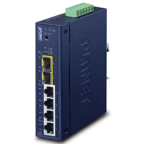 [IGS-4215-4T2S] PLANET IGS-4215-4T2S - Ethernet-kytkin Teollinen L2/L4 4-Porttinen 10/100/1000T + 2-Porttinen 100/1000X SFP Hallittu