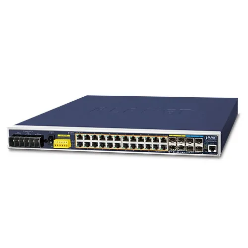 [IGS-6325-24P4X] PLANET IGS-6325-24P4X - Ethernet-kytkin Teollinen L3 24-porttinen 10/100/1000T