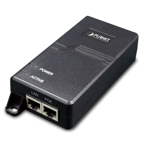 PLANET POE-173 - PoE-injektori Yksittäisporttinen 10/100/1000Mbps UPoE 60W