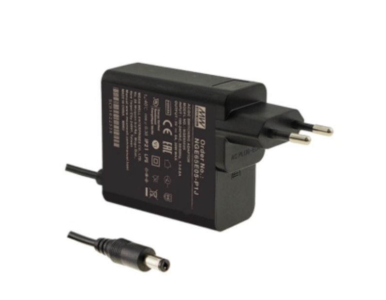 [NGE65E18-P1J] MEAN WELL NGE65E18-P1J - AC-DC virtasovitin EU-pistoke 18V 65W