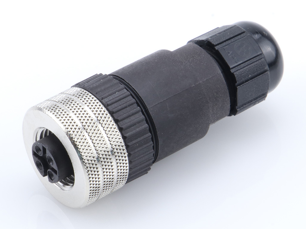 MOLEX 1200710035 Micro-Change (M12) Single Keyway with PG7 Cable Fitting, Straight Female, 4 Poles, Cable Diameter 2.50-6.50mm