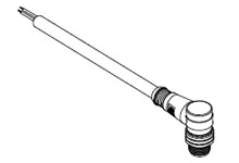 MOLEX 1200655006 Micro-Change (M12) Single-Ended Cordset, 5 Poles, Male (90°) to Pigtail, 0.34mm² PUR/PVC Cable 10.0m (32.81') Length