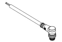 MOLEX 1200655109 Micro-Change (M12) Single-Ended Cordset, 12 Poles, Male (90°) to Pigtail, 26 AWG, PUR Cable, 2.0m (6.56') Length