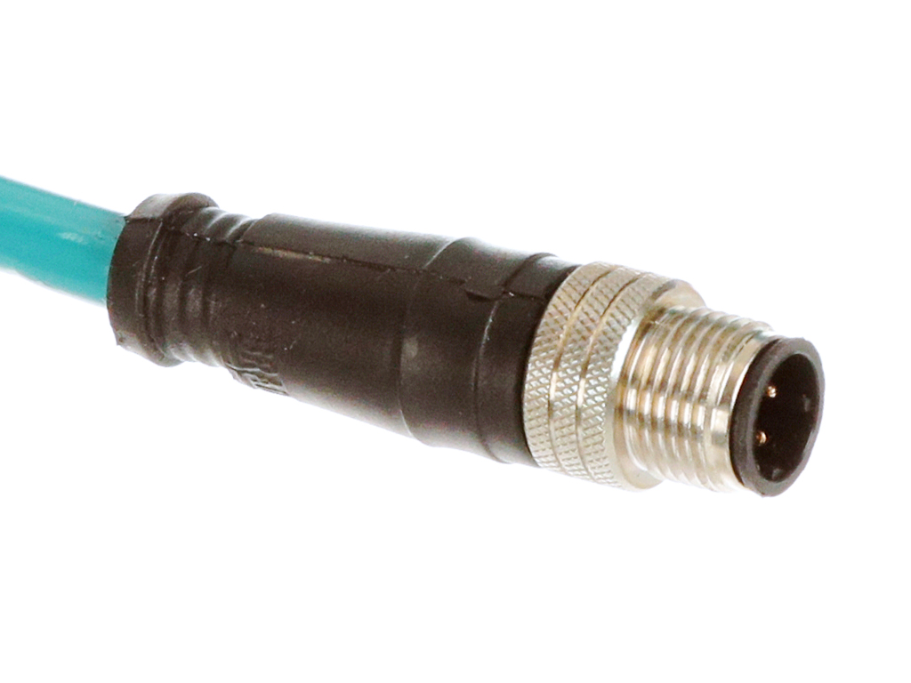 MOLEX 1201080034 Micro-Change (M12) Double-Ended Cordset, 4 Poles, D-Coded, Male (Straight) to Male (Straight), 24 AWG, PVC Cable, 30.0m (98.40') Length