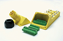 [1201140086] MOLEX 1201140086 Micro-Change Molded Junction Box, Top-Mount, 8 Ports, 2 (IO) per port, no LEDs, with Field Wireable Home Run Connection