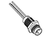 [1200905079] MOLEX 1200905079 Nano-Change (M8) Receptacle, 5 Poles, B-Coded, M8 x 0.5 Mounting Threads, Male (Straight) to Leads, 0.20m (7.87") Length