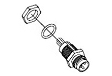 MOLEX 1200905080 Nano-Change (M8) Receptacle, 5 Poles, B-Coded, M8 x 1.0 Mounting Threads, Male (Straight) with Back Mounting Pins