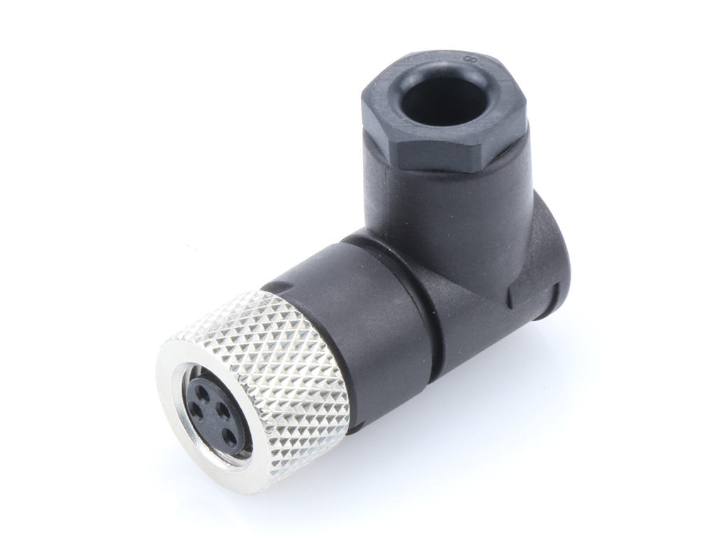 MOLEX 1200910009 Nano-Change (M8) Attachable Connectors, 90° Angle Female, 4 Poles