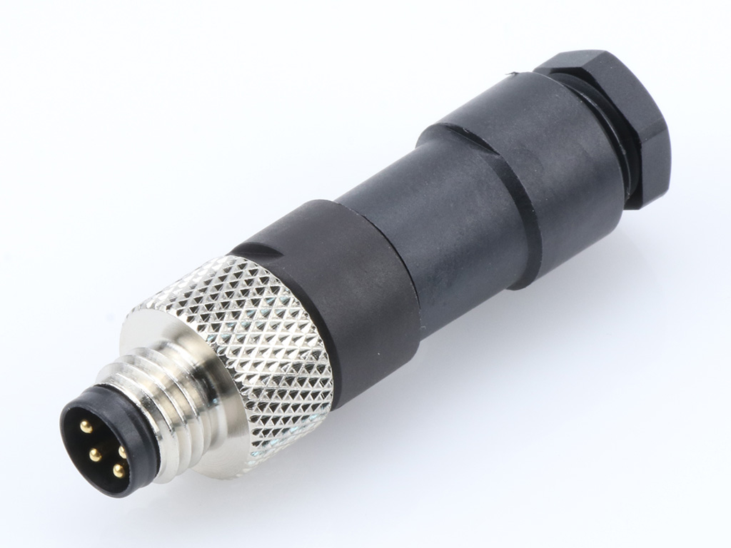 [1200910010] MOLEX 1200910010 Nano-Change (M8) Attachable Connectors, Straight Male, 4 Poles