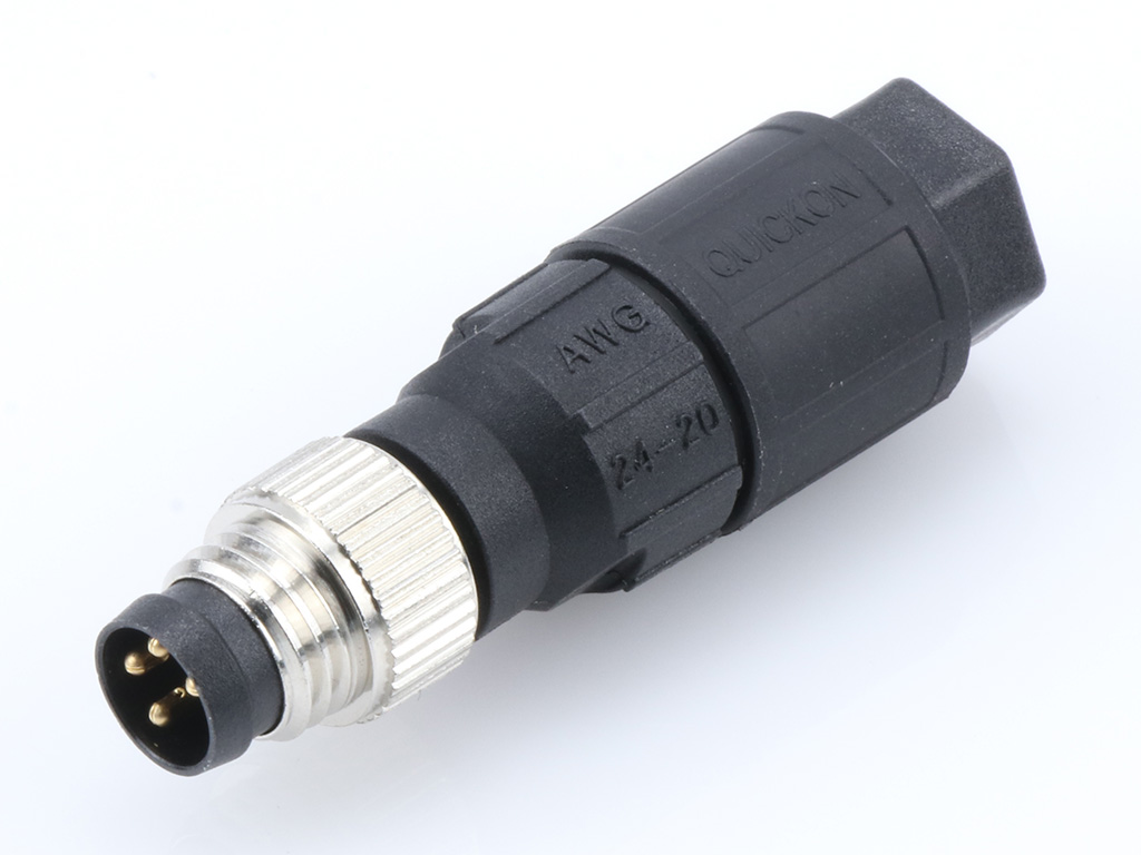 [1200910029] MOLEX 1200910029 Nano-Change (M8) Field Attachable Connector, 4 Poles, Straight, Male, Unshielded, IDC Termination, Cable Diameter 2.50-5.20mm