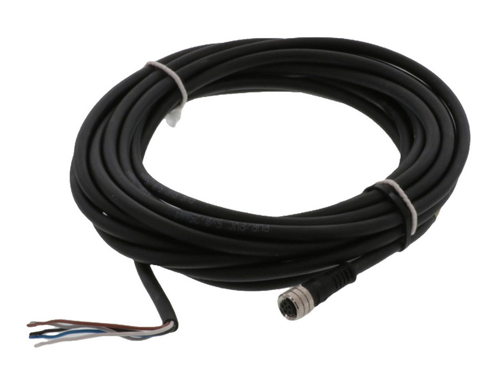 [1200860475] MOLEX 1200860475 Nano-Change (M8) Single-Ended Cordset, 5 Poles, Female (Straight) to Pigtail, 0.25mm² PUR/PVC Cable, 5.0m (16.40') Length, PUR Cable Preferred Version in Europe