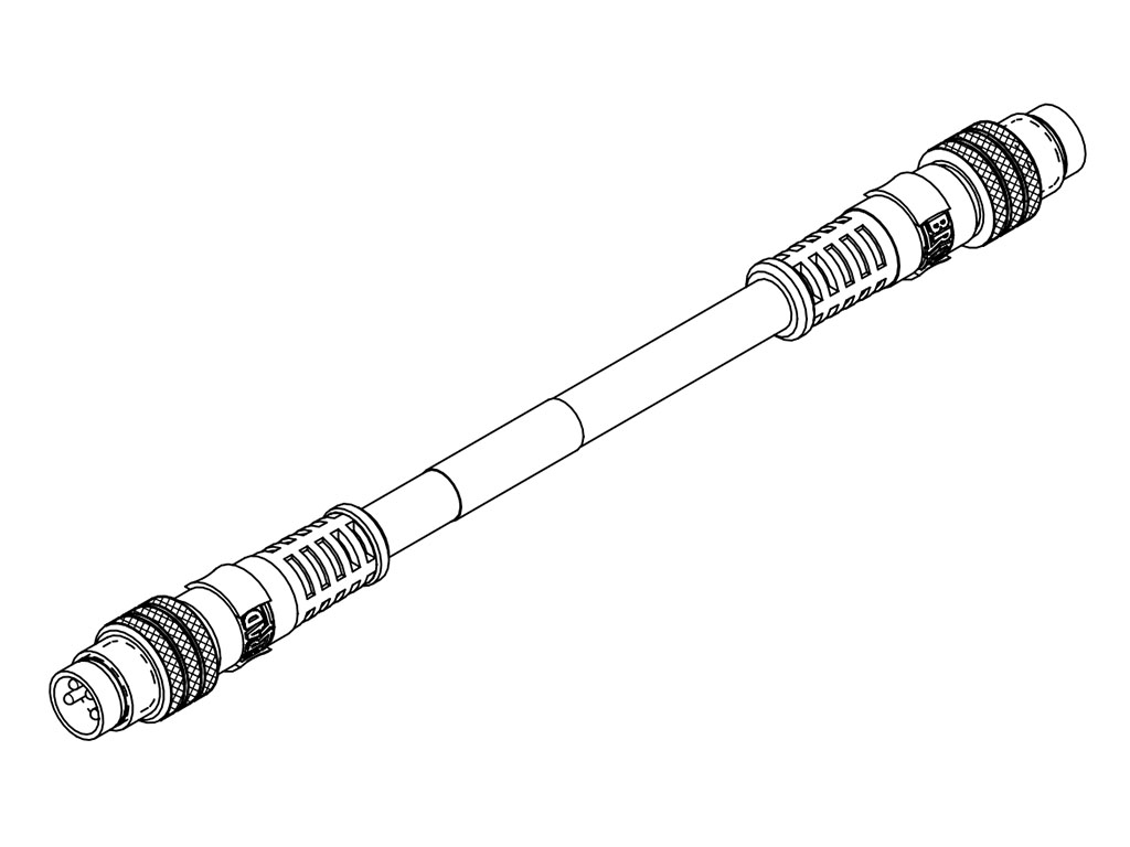 [1203591006] MOLEX 1203591006 Nano-Change (M8) to Nano-Change (M8) Double-Ended Cordset, 4 Poles, A-Coded, Male (Straight) to Male (Straight), 26 AWG, Green Shielded PUR Cable, 10.0m (32.81') Length
