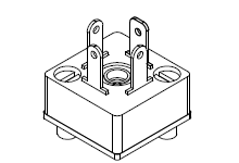 [1210120107] MOLEX 1210120107 mPm DIN Base, Form C-Micro 9.4mm, B29 Base, 3 Pole Plus Ground Terminal, 250V AC/300V DC, Black, Nitrile Gasket with Screws