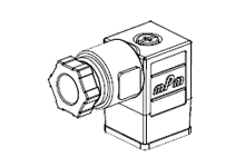 [1210641342] MOLEX 1210641342 mPm DIN Valve Connector, Form C-Micro 9.4mm, PG7 Internal Threads, 2 Pole Plus Ground with C4 Circuit, 230V, Yellow LED, Transparent, Nitrile Profile Gasket and Screw, Mounted, Bulk Pack