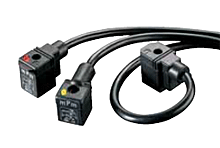 [1210502011] MOLEX 1210502011 mPm DIN Valve Connector, Form C - 8mm, 2 Pole Plus Ground, to 5.0m (16.40') PUR UL Cable Pigtail, Yellow LED, Black Nitrile Gasket, 24V