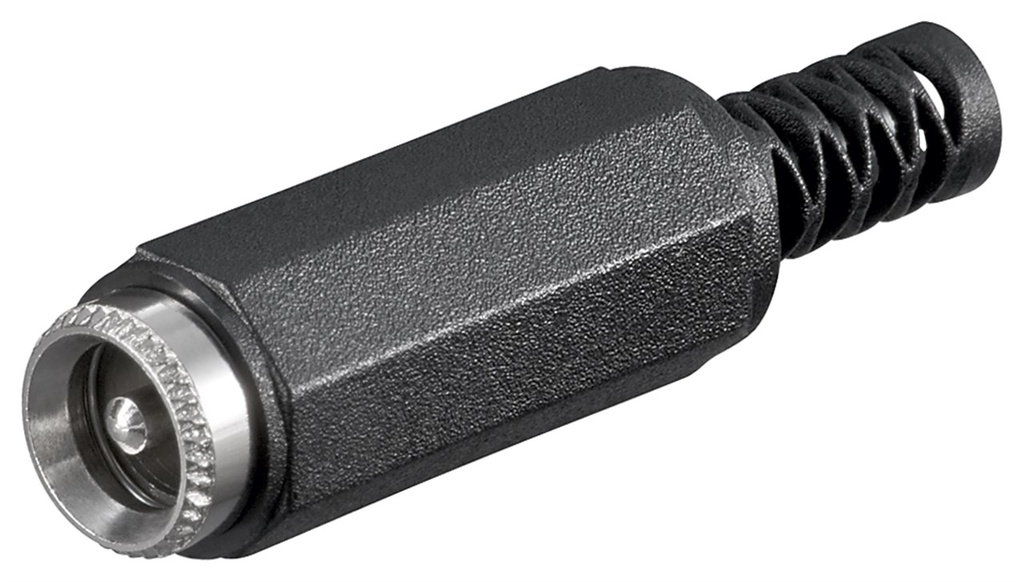 GOOBAY 11633 DC-pistoke kaapelisuojalla sisähalkaisija 2,1 mm