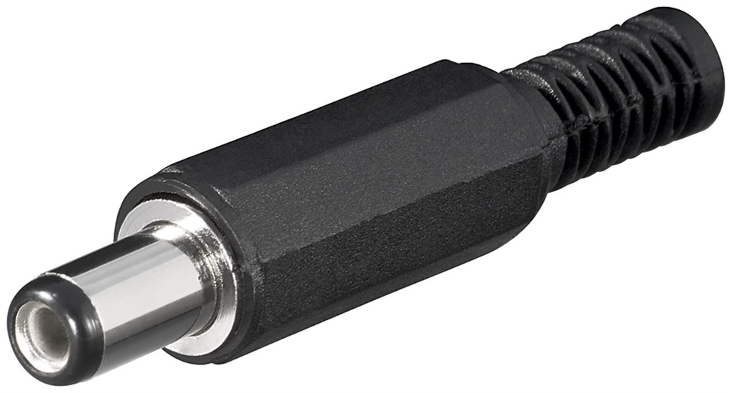 GOOBAY 11114 DC-pistoke kaapelisuojalla 2,1 mm x 5,5 mm