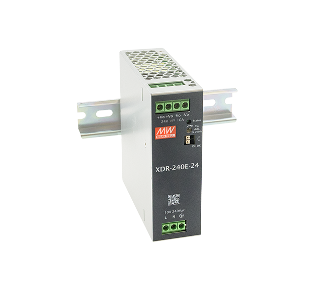 [XDR-240E-36] MEANWELL XDR-240E-36 - Teholähde DIN-kisko O/P +36V 6.66A