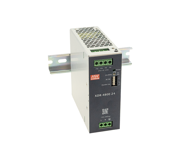 MEANWELL XDR-480E-48 - Teholähde DIN-kisko O/P +48V 10A