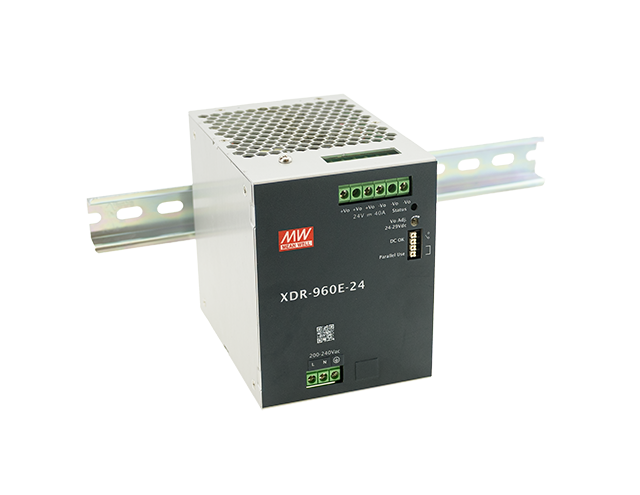 [XDR-960E-48] MEANWELL XDR-960E-48 - Teholähde DIN-kisko O/P +48V 20A