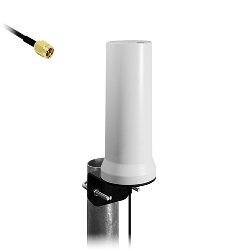 [62272] SIRETTA 62272 5G/LTE IP67 OUTDOOR ANTENNA 600-8000 MHZ 5M LOW LOSS CABLE AND SMA MALE CONNECTOR WHITE