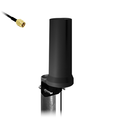 [62274] SIRETTA 62274 5G/LTE IP67 OUTDOOR ANTENNA 600-8000 MHZ 5M LOW LOSS CABLE  AND SMA MALE CONNECTOR BLACK