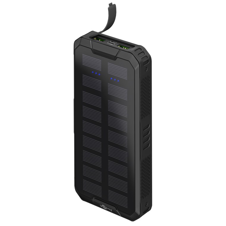 GOOBAY 53934 - Outdoor Solar Power Bank -varavirtalähde 20000mAh Power Delivery