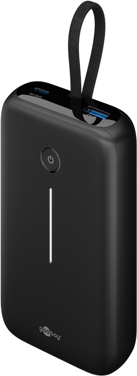 [76252] GOOBAY 76252 - Power Bank -varavirtalähde 20000mAh sisäänrakennettu USB-C-kaapeli
