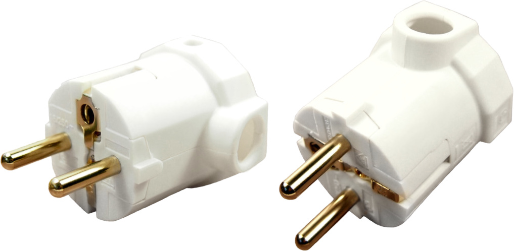 [FCR72040] REWIREABLE 90 DEG SCHUKO PLUG WHITE