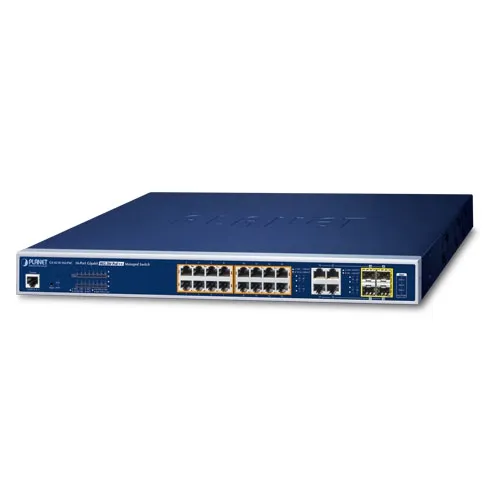 [GS-4210-16UP4C] PLANET GS-4210-16UP4C 16-porttinen 10/100/1000T 802. 3bt PoE++ plus 4-porttinen Gigabit TP/SFP Combo Hallittava kytkin