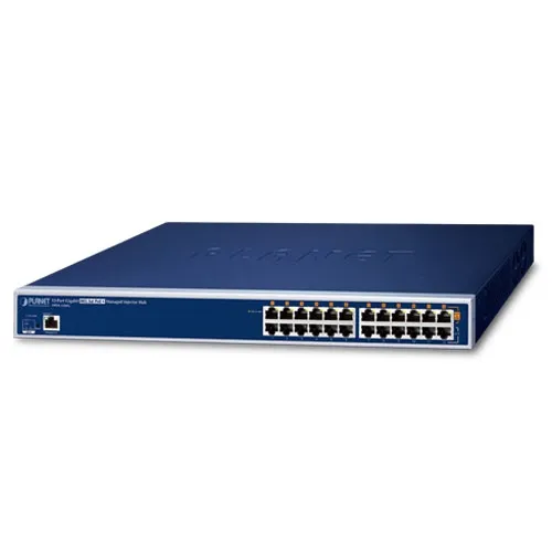 PLANET HPOE-1200G 12-porttinen Gigabit IEEE 802.3at PoE+ Hallittu Injektori Hub