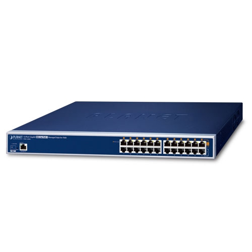 [POE-1200G] PLANET POE-1200G 12-porttinen Gigabit IEEE 802. 3at PoE+ Hallittu Injektori Hub 220W