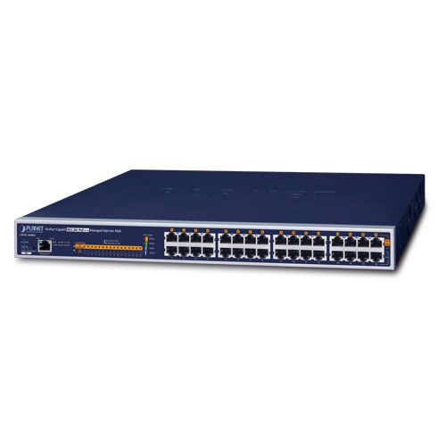 PLANET UPOE-1600G 16-porttinen Gigabit 802.3bt PoE++ Hallittu Injektori Hub 600W