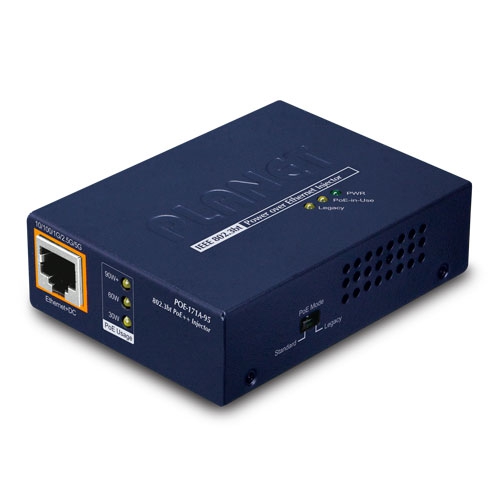 [POE-171A-95] PLANET POE-171A-95 Yksiporttinen Multi-Gigabit 802.3bt PoE++ Injektori 95W