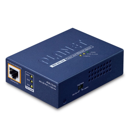 PLANET POE-176-95 Yksiporttinen PoE++ Injektori 10Gbps 95W 802.3bt