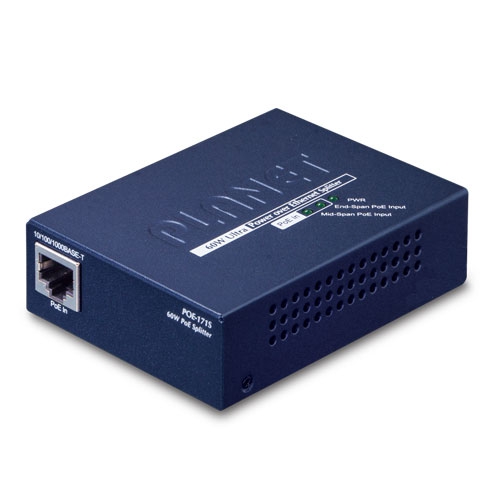 PLANET POE-171S Yksiporttinen 10/100/1000Mbps Ultra PoE Jakaja (12V/19V/24V)